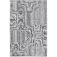 Elle Decoration Vloerkleed Chappe - Lichtgrijs 120 x 170 cm