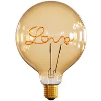 Creative Cables Cbl700232 Love G125 E27 5w 250 Lumens 2000k Bolvormige Led-filamentlamp