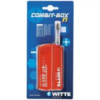 Witte Combit-box Tin Bithouderschroevendraaier 17 Stukken