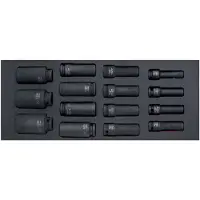 Bahco Foaminlay Fit&Go 1/3 met lange slagdoppen 1/2" - 15-delig - FF1E2213