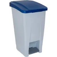 Rechberger Afvalbak voor restafval, grijs/blauw, inhoud: 60 liter