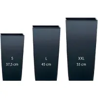 Wellhome Urbi Square 11.4/19/vierkante Pot 35l 3 Eenheden