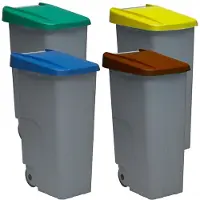 Denox Pack Closed Recyclebak 110l 4 Eenheden