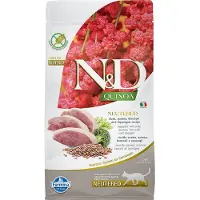 Farmina Quinoa voeding voor de gecastreerde kat Eend 1,5 kg