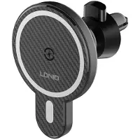 LDNIO Car Mount ,MA20 with inductive charger and metal ring (Black)