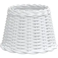 vidaXL Plafondlampenkap Ø30x20 cm wicker wit