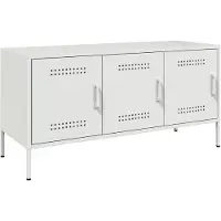 vidaXL Tv-meubel 100,5x39x50,5 cm staal wit