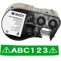 Brady M4C-1000-595-GN-WT tape vinyl wit op groen 25,4 mm x 7,62 m (origineel)