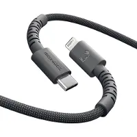 Fresh 'n Rebel Flexwave Silicone Braided Usb-c Naar Lightning Usb-kabel 70 Cm Storm Grey