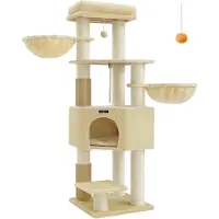 Feandrea Krabpaal met zelfverwarmende dekens, Zandbeige + Beige