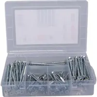Fischer 562274 Meisterbox PowerFast II SK TG TX Spaanplaatschroeven assortiment Staal Galvanisch verzinkt 1 set(s)