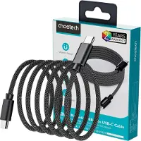 Choetech XCC-1052 USB-C naar USB-C magnetische kabel, PD 240W, 1,2 meter (zwart)