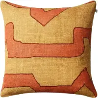 Chhatwal & Jonsson Sikkim kussenhoes 50x50 cm Apricot orange-khaki