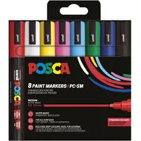 Posca PC-5M acrylmarkerset (1,8 - 2,5 mm rond) 8 stuks