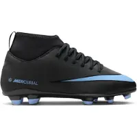 Nike Mercurial Superfly 10 Club Gras / Kunstgras Voetbalschoenen (MG) Kids Zwart Lichtblauw