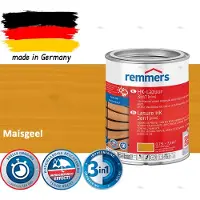 Remmers HK Lazuur 3-in-1 [plus] Maisgeel - Premium Houtbeits voor Buiten | Transparant, Sneldrogend, Oplosmiddelarm | 0,75Liter