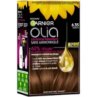 Garnier Olia Ammoniavrije Permanente Haarkleuring 120 g (Kleuren : 6.35 Hazelnoot)