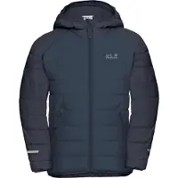 Jack Wolfskin gewatteerde jas Zenon donkerblauw Outdoor jas Jongens/Meisjes Polyester Capuchon - maat 128