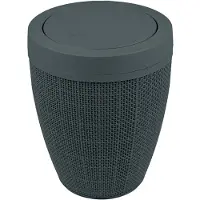 Addis Badkamerprullenbak met swingdeksel 'Hessian' - 5 Liter - Antraciet