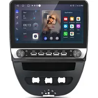 Junsun Autoradio - Geschikt voor Peugeot 107 Citroen C1 Toyota Aygo, - Android 15 - 10.1''- 6+128 GB - Draadloos Carplay & Android Auto - GPS Navi & SWC & 4G & Wifi