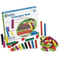 Learning Resources houten rekenstaafjes educatief speelgoed - Cuisenaire Rods. - 3+