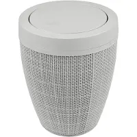 Addis Badkamerprullenbak met swingdeksel 'Hessian' - 5 Liter - Lichtgrijs