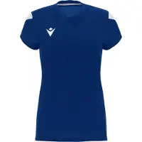 MACRON Oxygen Shirt Korte Mouw Dames - Royal / Wit | Maat: XL