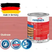 Remmers HK Lazuur 3-in-1 [plus] Oudroze - Premium Houtbeits voor Buiten | Transparant, Sneldrogend, Oplosmiddelarm | 0,75Liter