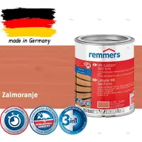 Remmers HK Lazuur 3-in-1 [plus] Zalmoranje - Premium Houtbeits voor Buiten | Transparant, Sneldrogend, Oplosmiddelarm | 0,75Liter