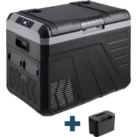 Evolar Elektrische Compressor Koelbox - 45L - 12V/230V - Inclusief Accu - Zwart
