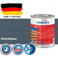 Remmers HK Lazuur 3-in-1 [plus] Groenblauw - Premium Houtbeits voor Buiten | Transparant, Sneldrogend, Oplosmiddelarm | 0,75Liter