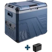 Evolar Elektrische Compressor Koelbox - 45L - Inclusief Accu - 12V en 230 volt - Coolbox - Donker Blauw
