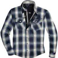 Merlin Axe Blauw Wit Motorshirt Maat 2XL