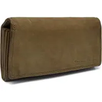 The Chesterfield Brand Leer portemonnee Lentini Wallet Olive Green olijfgroen