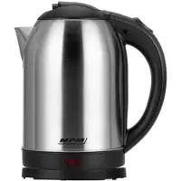 MPM Elektrische Draadloze Waterkoker – 1,7 Liter – 1800 W – Automatische Uitschakeling – Droogkookbeveiliging – 360° Draaibare Voet – Zilver