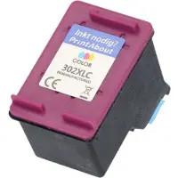 PrintAbout Inktcartridge 302 (F6U65AE) 3-kleuren geschikt voor HP