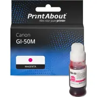 PrintAbout Huismerk Canon GI-50M Inktcartridge Magenta Hoge capaciteit
