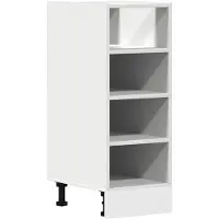 vidaXL Onderkast Riga 30x44,5x81,5 cm bewerkt hout wit