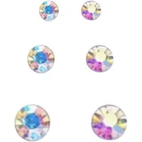 Charme Bijoux 3 paar -Allergievrij- oorknopjes- multi-