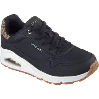 SKECHERS Veterschoen 'Sneaker Damen 177093 BKLD Kunststoff (Synthetik) in schwarz' zwart