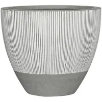 Pottery Pots Bloempot Ridged Jesselyn S White stripe 51 x 43 cm