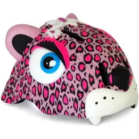 Crazy Safety Leopard, fietshelm, junior, roze