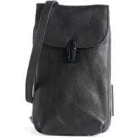 Aunts & uncles Oma's Luxe Club Mevrouw Lemon Leren Mobiel Tasje 10 cm zwart