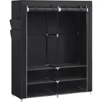 Songmics Stoffen kast, Zwart
