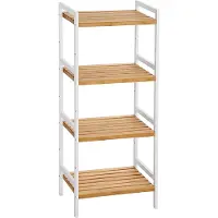 Songmics Badkamerplank met 4 planken