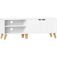 Songmics TV meubel met 2 deuren, Wit
