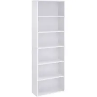 Vasagle Boekenkast met verstelbare planken, 6 niveaus / wit