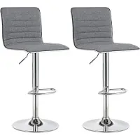 Songmics Set van 2 barkrukken met rugleuning