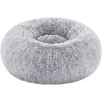 Feandrea Wasbaar donutvormig hondenbed met zacht pluche, Ombre grijs / XS (40 x 40 cm)