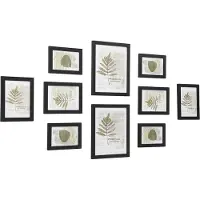 Songmics Fotolijstset met glaspaneel, set van 10, Zwart